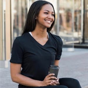 Zyia Black Go To Pocket T, XXXL